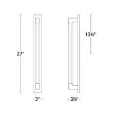 Load image into Gallery viewer, Barre LED Vanity Wall Light - line drawing.
