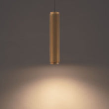 Load image into Gallery viewer, Burning Man LED Pendant Light in Detail.
