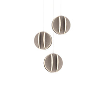 Load image into Gallery viewer, Carillion LED Pendant Light in Brushed Nickel (3-Light).

