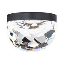 Load image into Gallery viewer, Cascade LED Flush Mount Ceiling Light in Black.
