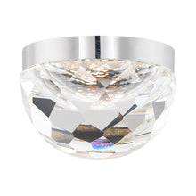 Load image into Gallery viewer, Cascade LED Flush Mount Ceiling Light in Polished Nickel.
