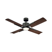 Load image into Gallery viewer, Cervantes Downrod LED Ceiling Fan in Oil Rubbed Bronze/Dark Walnut.
