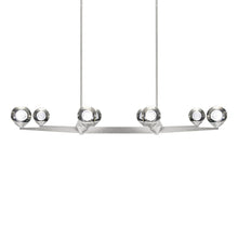 Load image into Gallery viewer, Double Bubble LED Chandelier in Satin Nickel (8-Light).
