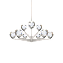 Load image into Gallery viewer, Double Bubble LED Chandelier in Satin Nickel (9-Light).

