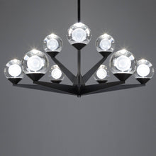 Load image into Gallery viewer, Double Bubble LED Chandelier in Detail.
