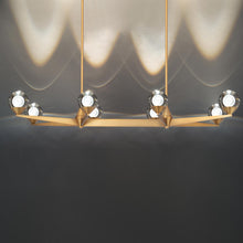 Load image into Gallery viewer, Double Bubble LED Chandelier in Detail.
