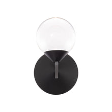 Load image into Gallery viewer, Double Bubble LED Wall Light in Black (1-Light).
