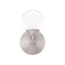 Load image into Gallery viewer, Double Bubble LED Wall Light in Satin Nickel (1-Light).
