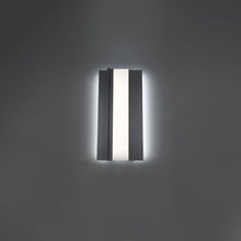 Load image into Gallery viewer, Enigma Outdoor LED Wall Light in Detail.
