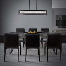 Load image into Gallery viewer, Equilibrium LED Linear Pendant Light in dining room.

