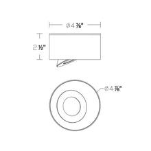 Load image into Gallery viewer, I Spy Outdoor LED Flush Mount Ceiling Light - line drawing.
