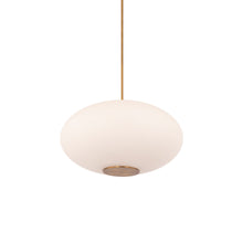Load image into Gallery viewer, Illusion LED Pendant Light in Aged Brass (2700K/22-Inch).
