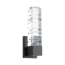 Load image into Gallery viewer, Juliet LED Bath Vanity and Wall Light in Black (15-Inch).
