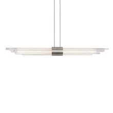 Load image into Gallery viewer, Luzerne LED Linear Pendant Light in Brushed Nickel.
