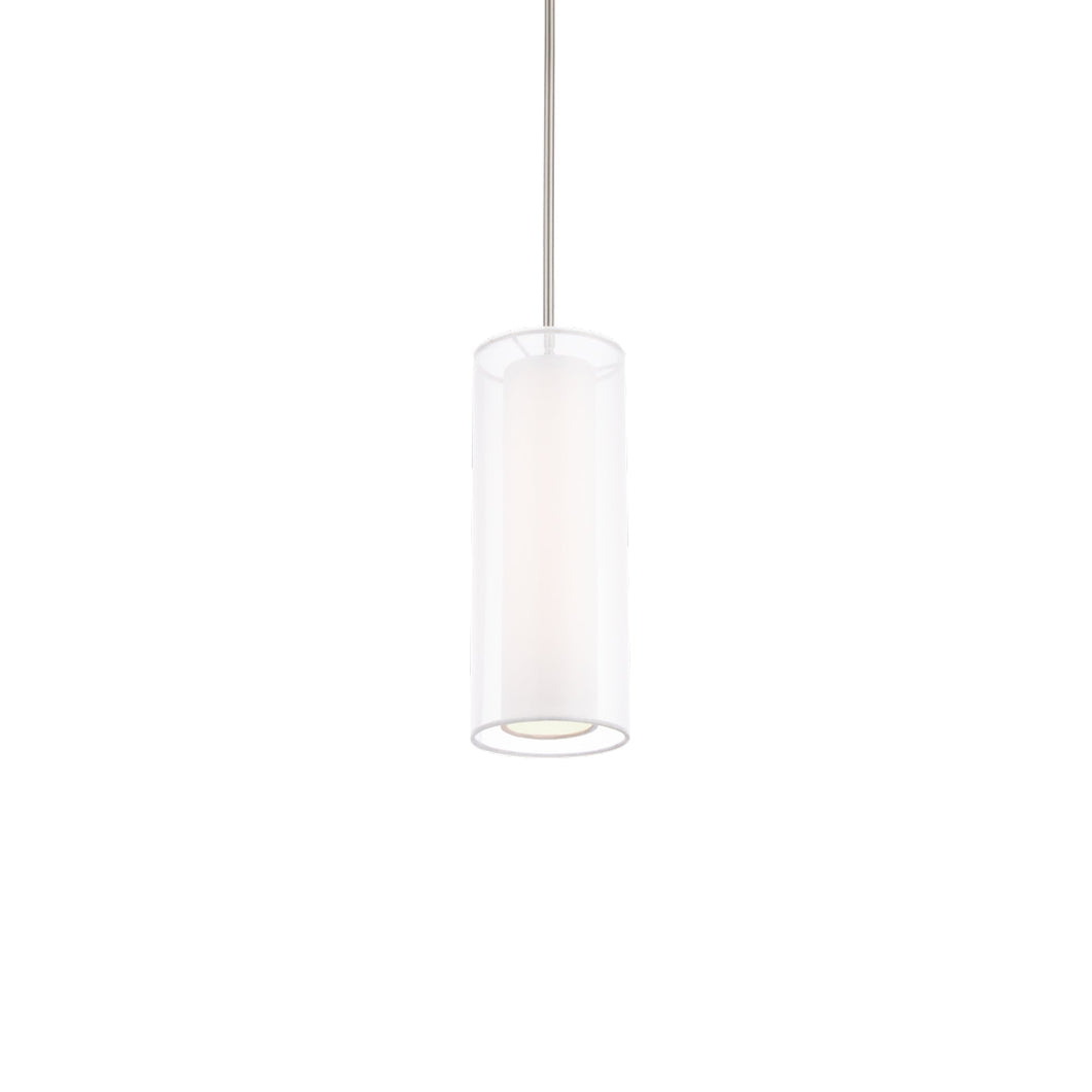 Metropolis LED Pendant Light in Brushed Nickel (X-Small).