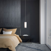 Load image into Gallery viewer, Metropolis LED Pendant Light in bedroom.
