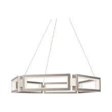 Load image into Gallery viewer, Mies LED Chandelier in Brushed Nickel (Large).
