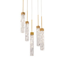Load image into Gallery viewer, Minx LED Multi Light Pendant Light in Aged Brass (21.6W).
