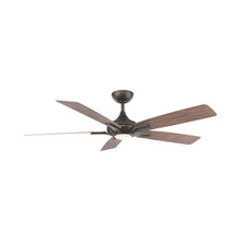Load image into Gallery viewer, Mykonos 5 Downrod LED Ceiling Fan in Oil Rubbed Bronze/Barn Wood.
