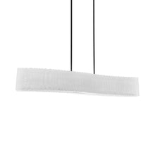 Load image into Gallery viewer, Rhiannon Rectangular LED Chandelier in Black.
