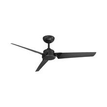 Load image into Gallery viewer, Roboto Downrod Ceiling Fan in 52-Inch/Matte Black.
