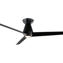 Load image into Gallery viewer, Slim LED Flush Mount Ceiling Fan in Detail.

