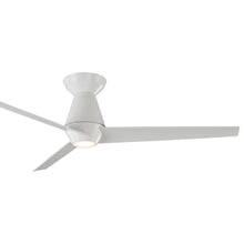 Load image into Gallery viewer, Slim LED Flush Mount Ceiling Fan in Detail.
