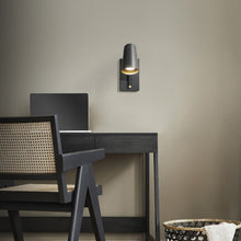 Load image into Gallery viewer, Stylus LED Adjustable Wall Light in Bedroom.
