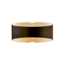 Load image into Gallery viewer, Swerve LED Wall Light in Bronze/Brushed Brass.
