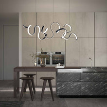 Load image into Gallery viewer, Tempest LED Chandelier in kitchen.
