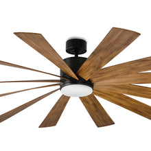 Load image into Gallery viewer, Windflower Downrod LED Ceiling Fan in Detail.
