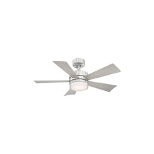 Load image into Gallery viewer, Wynd Downrod LED Ceiling Fan in 42-Inch/Stainless Steel.
