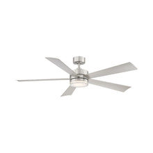 Load image into Gallery viewer, Wynd Downrod LED Ceiling Fan in 60-Inch/Stainless Steel.
