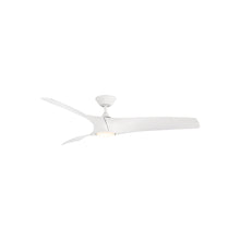 Load image into Gallery viewer, Zephyr Downrod LED Ceiling Fan in 52-Inch/Matte White.
