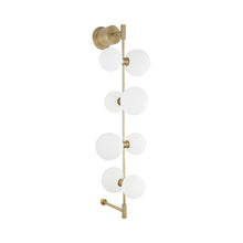 Load image into Gallery viewer, ModernRail LED Wall Light in Glass Orbs/Surface.
