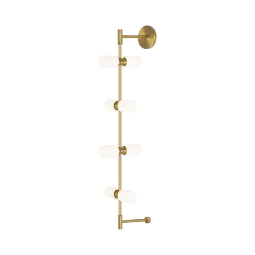 ModernRail LED Wall Light in Gold.