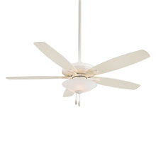 Load image into Gallery viewer, Mojo Ceiling Fan in Bone White / Frosted White/Incandescent.
