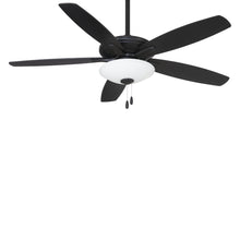 Load image into Gallery viewer, Mojo Ceiling Fan in Coal / Frosted White/LED.

