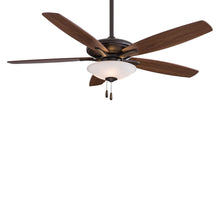 Load image into Gallery viewer, Mojo Ceiling Fan in Oil Rubbed Bronze / Frosted White/LED.
