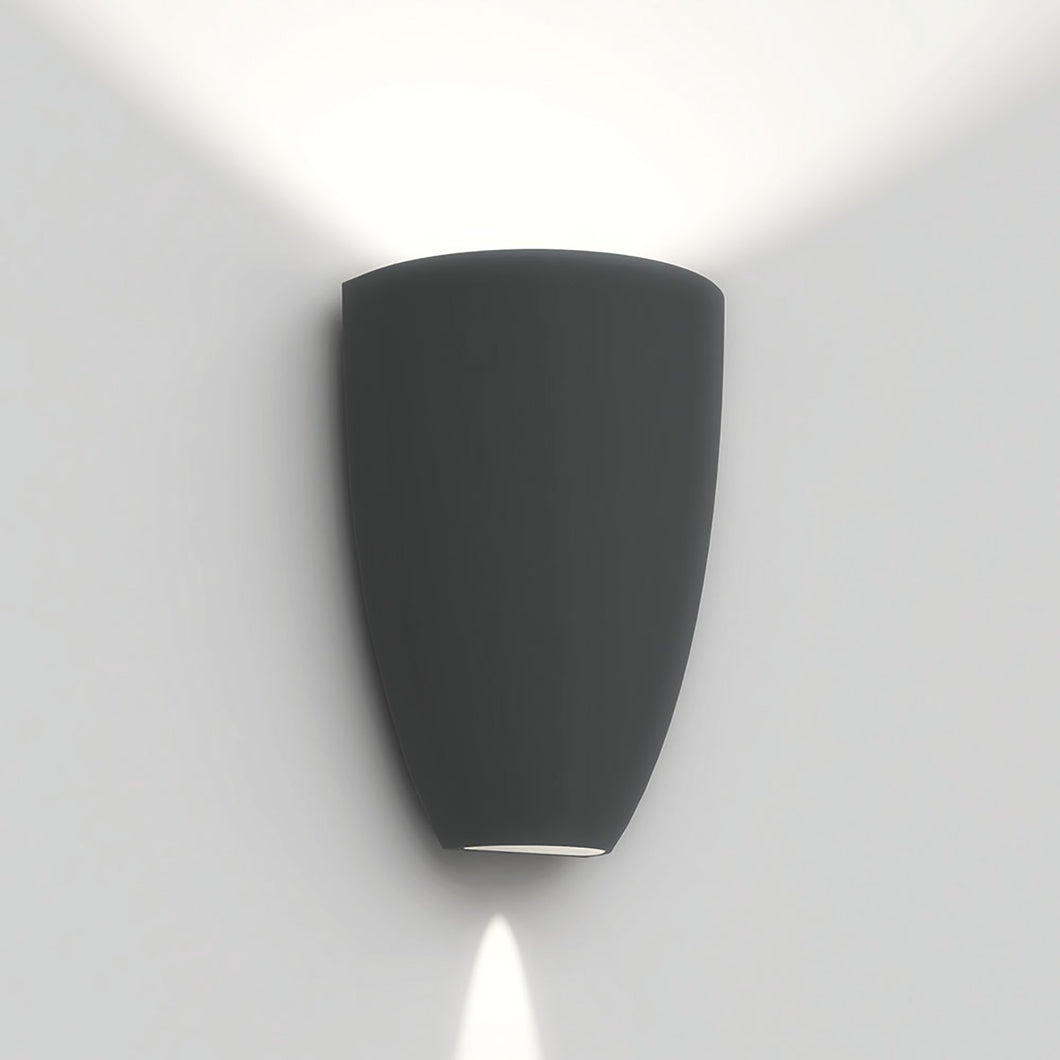 Molla Outdoor LED Wall Light in Anthracite Grey (3000K).