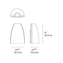 Load image into Gallery viewer, Molla Outdoor LED Wall Light - line drawing.
