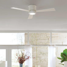Load image into Gallery viewer, Clarity Ceiling Fan in living room.

