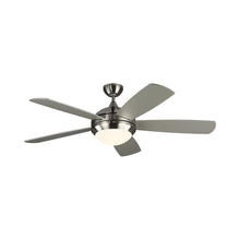 Load image into Gallery viewer, Discus Classic Smart Ceiling Fan in Brushed Steel/Silver.
