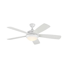 Load image into Gallery viewer, Discus Classic Smart Ceiling Fan in Matte White.
