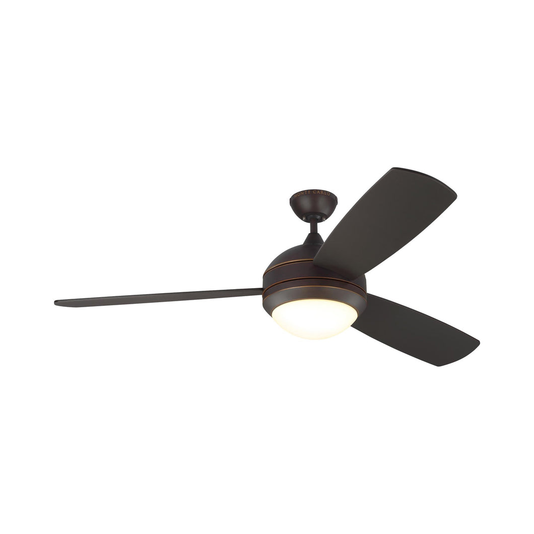 Discus Trio Max LED Ceiling Fan in Roman Bronze/Bronze.