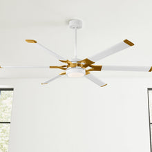 Load image into Gallery viewer, Loft LED Ceiling Fan in Detail.
