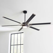 Load image into Gallery viewer, Loft LED Ceiling Fan in Detail.
