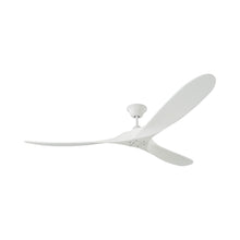 Load image into Gallery viewer, Maverick Max Ceiling Fan in Matte White/Matte White (No Light Kit).
