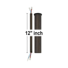 Load image into Gallery viewer, Minimalist Downrod in Aged Pewter (12 Inches).
