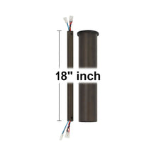 Load image into Gallery viewer, Minimalist Downrod in Aged Pewter (18 Inches).
